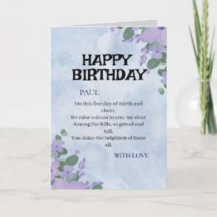 Classic HAPPY BIRTHDAY CARD