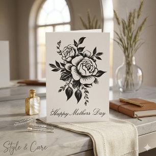 Classic Happy Mothers Day Floral Greeting Cards