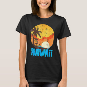 Classic Hawaiian Palm Beach Hawaii Cool 70's 80's T-Shirt