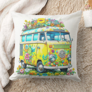 Classic Hippie Tour Bus Cushion