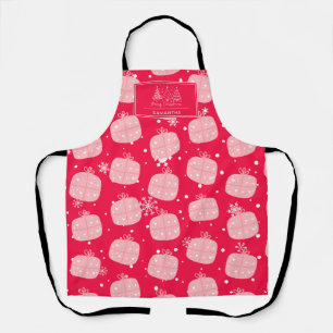 Classic Holiday Pattern-Christmas Present Apron