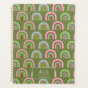 Classic Holiday Pattern- Colourful Rainbow Planner