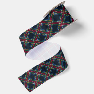 Classic holiday plaid Christmas Satin Ribbon