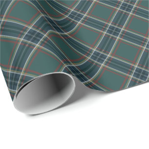 Classic holiday plaid dark green Christmas Wrapping Paper