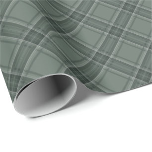 Classic holiday plaid sage green Christmas Wrapping Paper