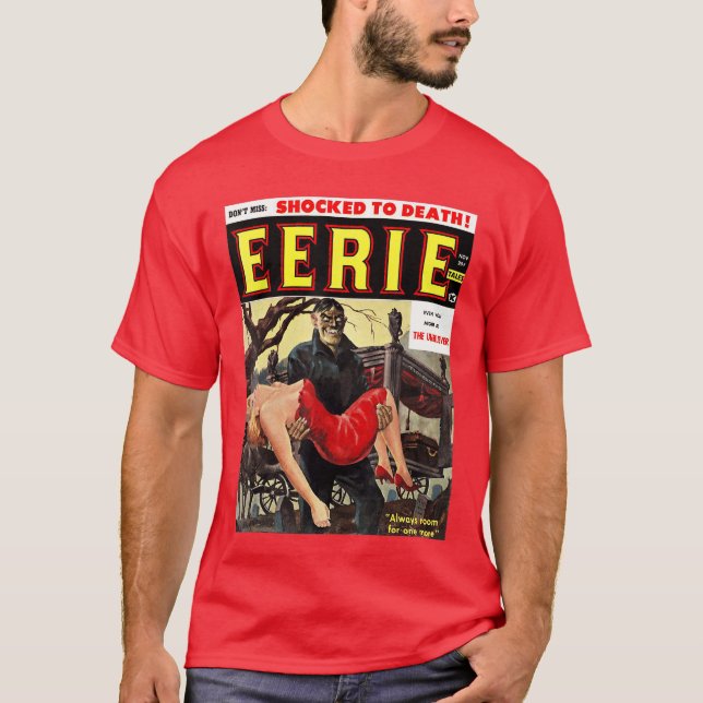 Classic Horror Comic Horror Monster Style Slasher  T-Shirt (Front)