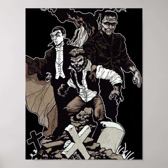 Classic Horror Trio! Poster (Front)