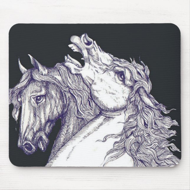 Classic Horses Mouse Mat (Front)