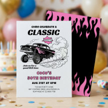 Classic Hot Rod Gasser Race Car Milestone Birthday