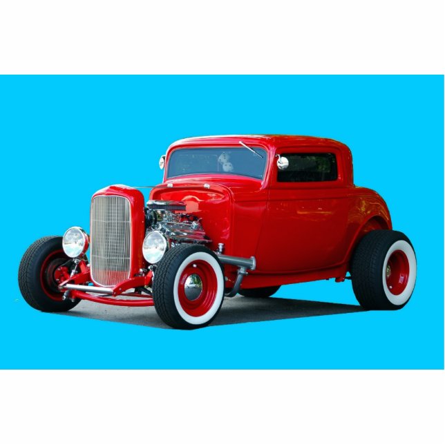 Classic Hot Rod Standing Photo Sculpture (Front)
