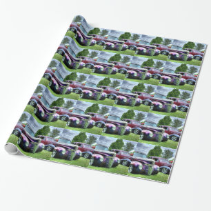 Classic Hotrod Cars Wrapping Paper