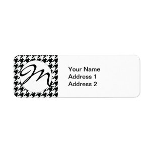 Classic Houndstooth Pattern: Black & White Vintage