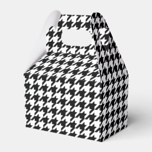 Classic houndstooth pattern Dogstooth check design Favour Box