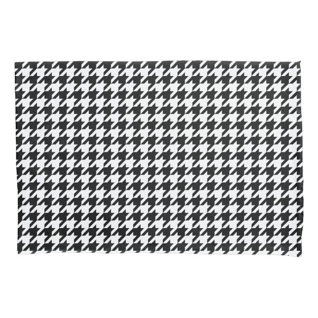 Classic houndstooth pattern Dogstooth check design Pillowcase (Front)