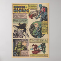 Classic House Of horrors Comic Book Monsters