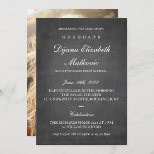 Classic I Grey Graduation Invitation