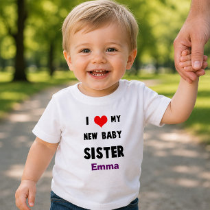Classic I Love my New Baby Sister  Toddler T-Shirt