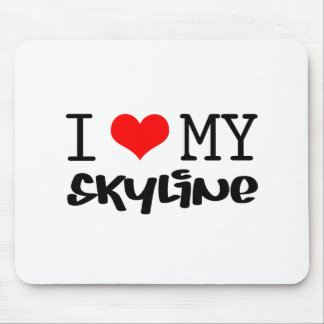 Classic "I Love My Skyline" design Mouse Mat