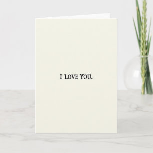 Classic I Love You Serif Card