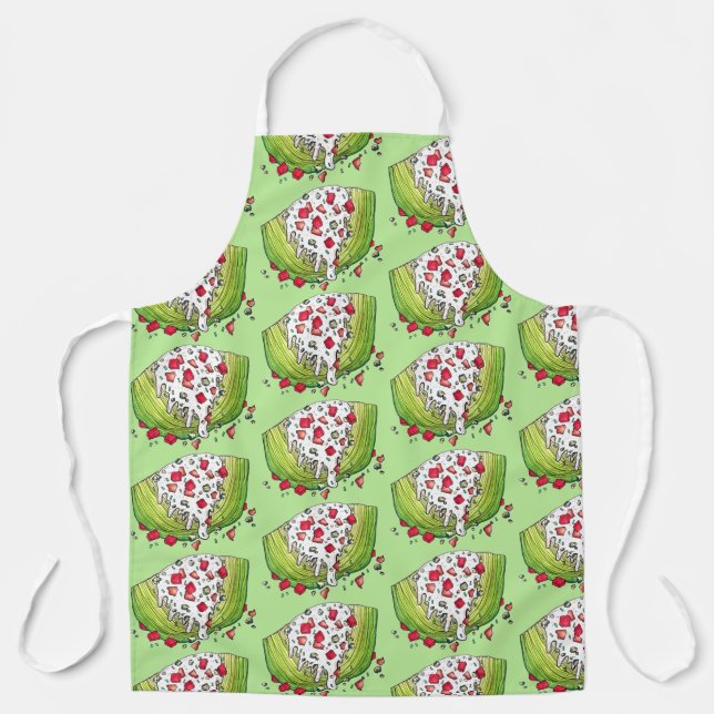 Classic Iceberg Lettuce Wedge Salad Food Foodie Apron (Front)