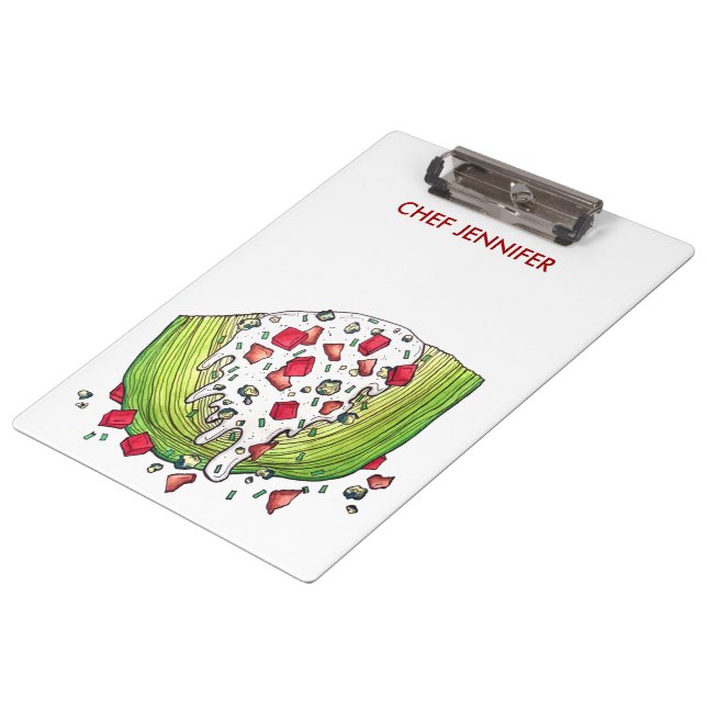 Classic Iceberg Lettuce Wedge Salad Food Foodie Clipboard (Angled)