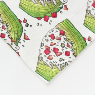 Classic Iceberg Lettuce Wedge Salad Food Foodie Fleece Blanket