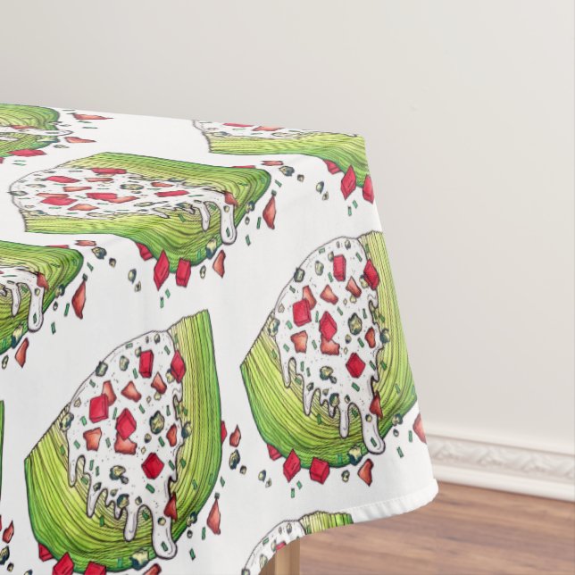 Classic Iceberg Lettuce Wedge Salad Food Foodie Tablecloth (In Situ)