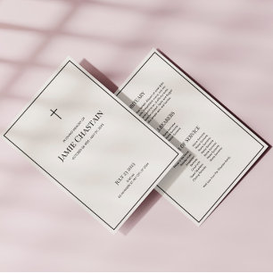 Classic In Loving Memory Funeral Order of Service Programme