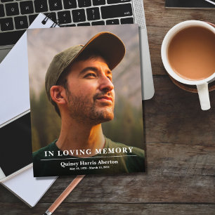 Classic In Loving Memory Memorial Program Programme