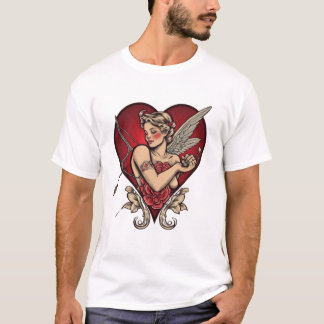 Classic Ink Love: Timeless Tattoo Tees" T-Shirt
