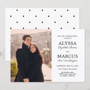 Classic Invite Wedding Rehearsal Dinner Engagement