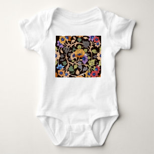 Classic Islamic: Floral Seamless Ornament Baby Bodysuit