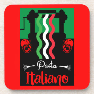 Classic Italian Pasta Kitchen Gift Coaster