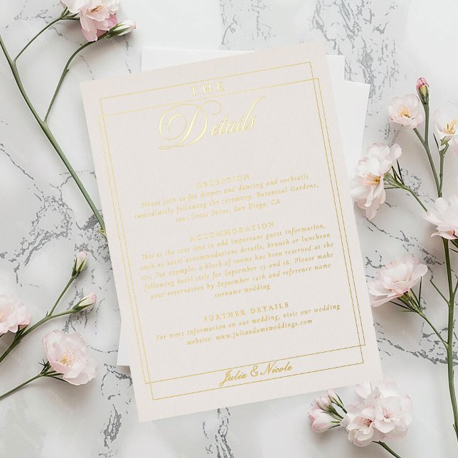 Classic Ivory Border Wedding Table Number Sign (Creator Uploaded)