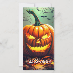 Classic Jack-o-Lantern Bats Twisted Tree Art