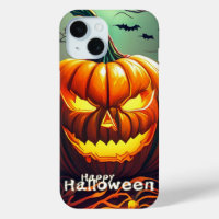 Classic Jack-o-Lantern Bats Twisted Tree Art