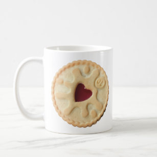 Jammy Dodger British Biscuit Coffee Mug by evannave