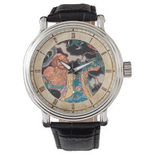 Classic Japanese Legendary Warrior Dragon art Watch