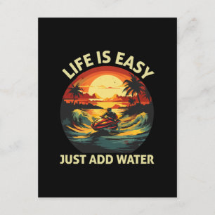 Classic Jet Ski skier Enclosure Card