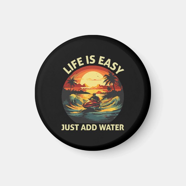 Classic Jet Ski skier Magnet (Front)