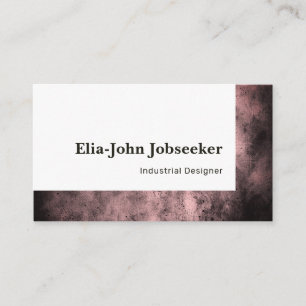 Classic Job Seeker Simple Minimalist Red Stone Business Card