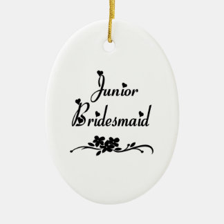 Classic Junior Bridesmaid Ceramic Tree Decoration