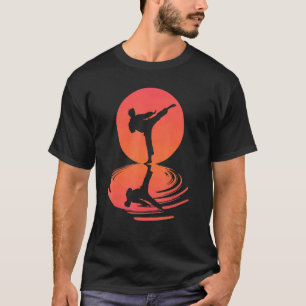 Classic Karate And Kung Fu Silhouette Shotokan Gif T-Shirt