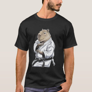Classic Karate Capybara Martial Arts Funny For Kid T-Shirt