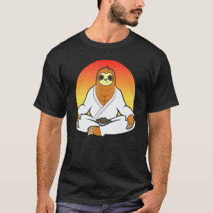 Classic Karate Master Martial Arts Jiu Jitsu Sloth T-Shirt