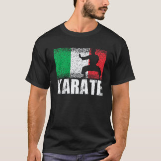 Classic Karate Sport Italy Flag Italian Karate Mar T-Shirt