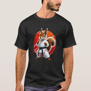 Classic Karate Squirrel Martial Arts Fighter Judo T-Shirt