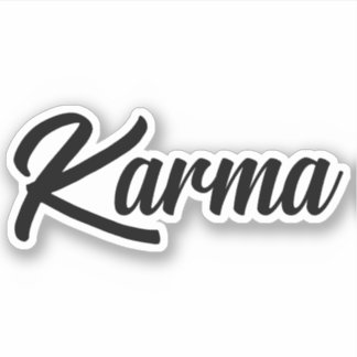 Classic Karma Logo Sticker!!
