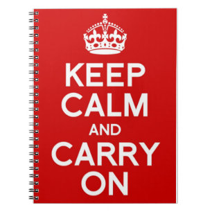 CLASSIC KEEP CALM AND CARRY ON NOTEBOOK