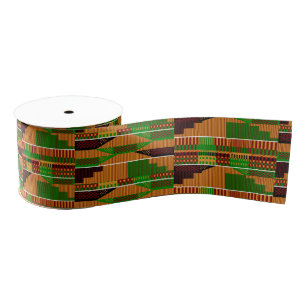 Classic Kente 3 inch Grosgrain Ribbon